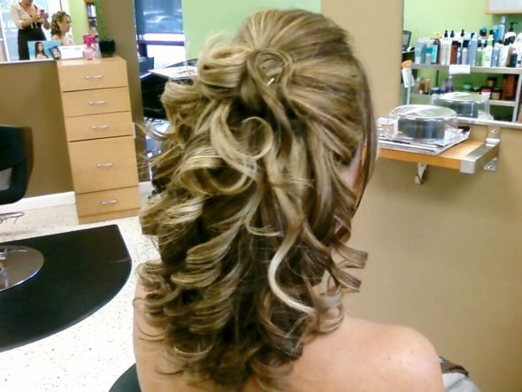 My Hair Trial Pix! :  wedding Back Nice