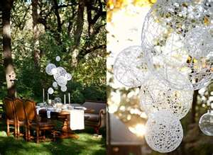 Decorations for outdoor trees :  wedding trees outdoors crystals lanterns ThumbnailCAJHFLTP