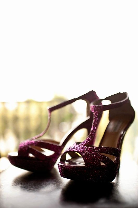 Gorgeous Custom Swarovski Strassed Heels - Sz 9.5 - Fuchsia :  wedding swarovski shoes crystal fuchsia pink strassed diy Shoes 2