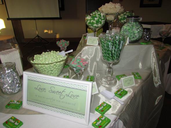 Our fabulous green white candy bar wedding candy bar candy buffet candy