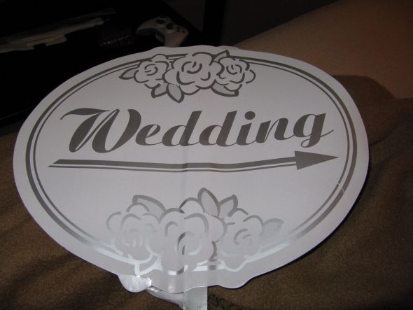 Cheapo Wedding Signs Upgrade Advice :  wedding Summer10 227