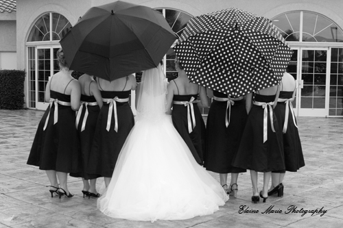 Rain tomorrow?  Seriously?  I may have a total breakdown. :  wedding Rain 02