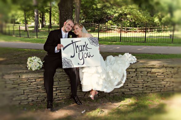 Our Sneak Peak : wedding Thank You 1