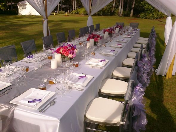 Eggplant Purple Silver White wedding purple reception decor nj white 