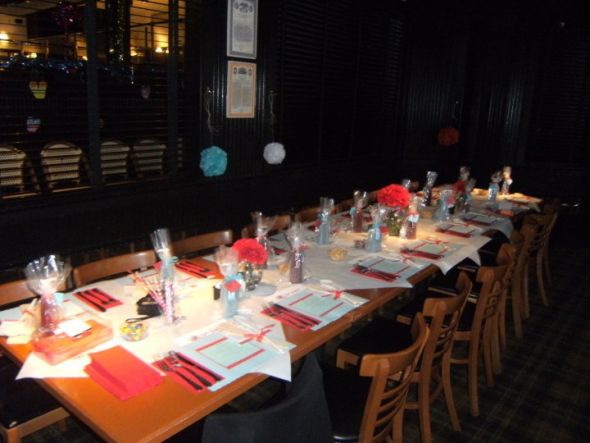 loved my aqua & red themed bridal shower! lots of pics! :  wedding bridal shower Bs4