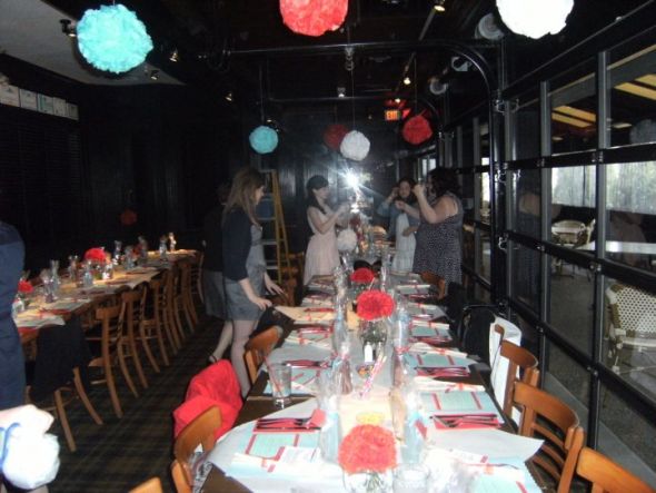 loved my aqua & red themed bridal shower! lots of pics! :  wedding bridal shower Bs7