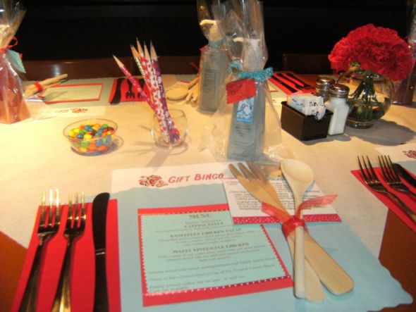 loved my aqua & red themed bridal shower! lots of pics! :  wedding bridal shower Bs8