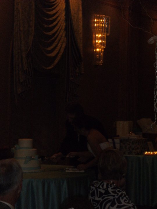 yay!!! i'm officially a mrs!!! :) :  wedding Cake Cutting