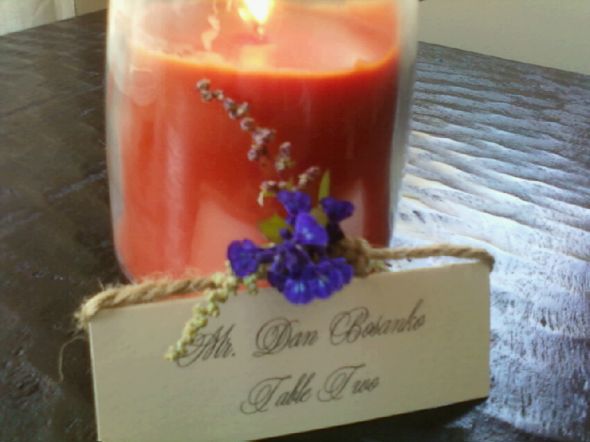 some rustic escort cards i made! :  wedding Escort Card2