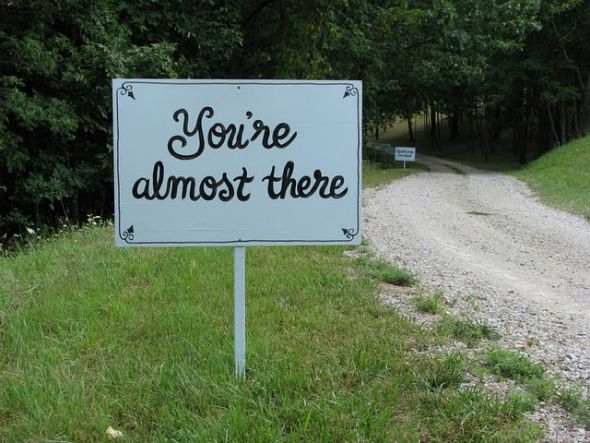Our adorable poetic driveway signs! :  wedding IMG 6270 1