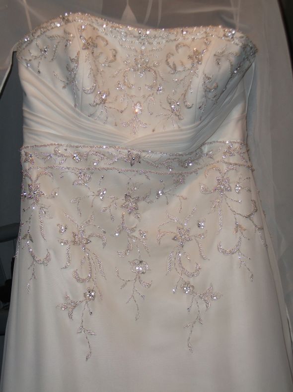 Is this necklace too busy :  wedding dress necklace Wedding Dress 06