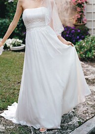 David's Bridal Gowns...who has one? : wedding davids bridal full figured 1 budget V9743 Davids Bridal Wedding Dress Primary1
