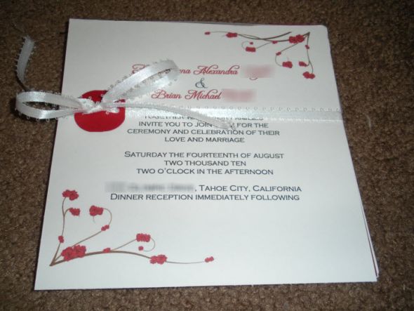 Rough draft of my invitations :  wedding invitations DSCN1136