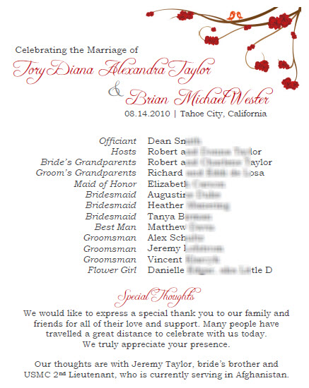 Programs - about to print, need a final set of eyes! :  wedding Fan Front Final 1