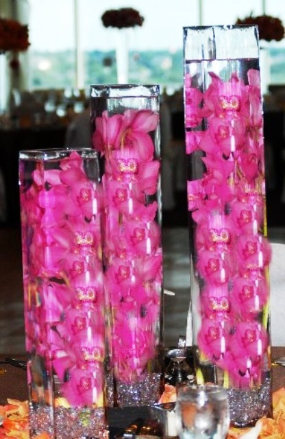 purple flower centerpieces for weddings