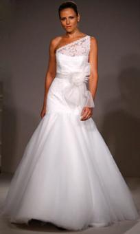 I've been having second thoughts about my dress.. :  wedding Lace One Shoulder