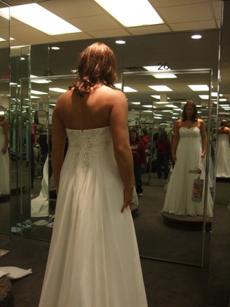 David's Bridal Gowns...who has one? : wedding davids bridal full figured 1 budget Back Of THE DRESS