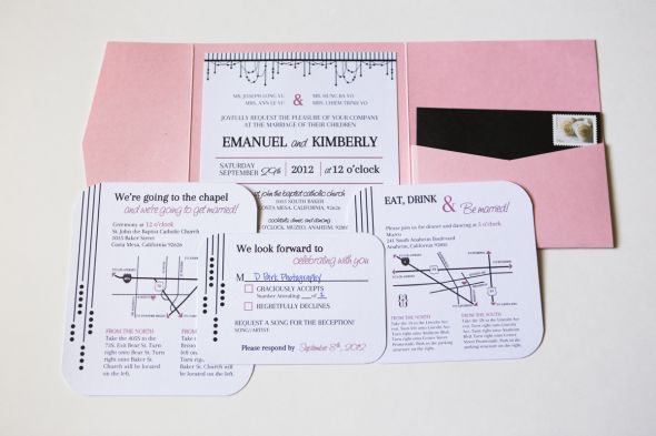 DIY Modern Glam Invitations