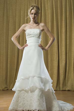 Chiffon veil to match chiffon layered dress?