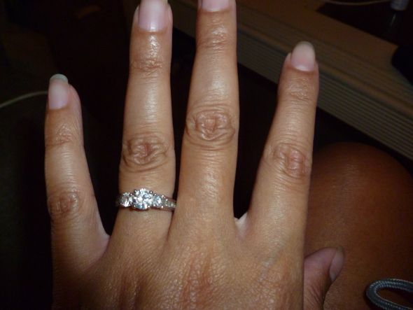 Any idea of unique wedding bands to go with my ring? :  wedding ring wedding band P1000196