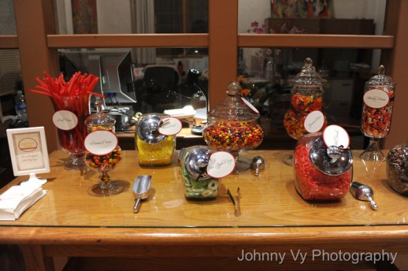 Lots of Pro Pictures wedding fall santa Candy Buffet was a hit