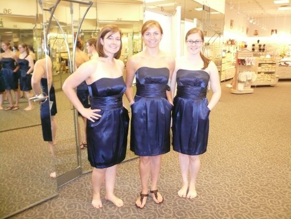 Navy Bridesmaids' Dresses :  wedding navy bridesmaid P1050098