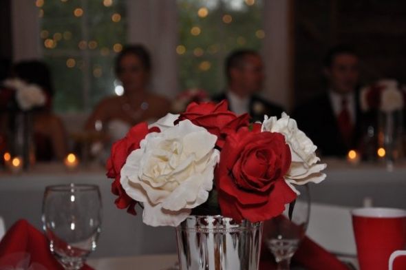APPLE RED WEDDING wedding menus damask decal charger Centerpiece 