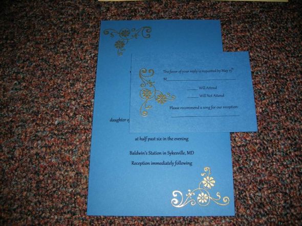 Check out my DIY invitations! :  wedding DSCF3046