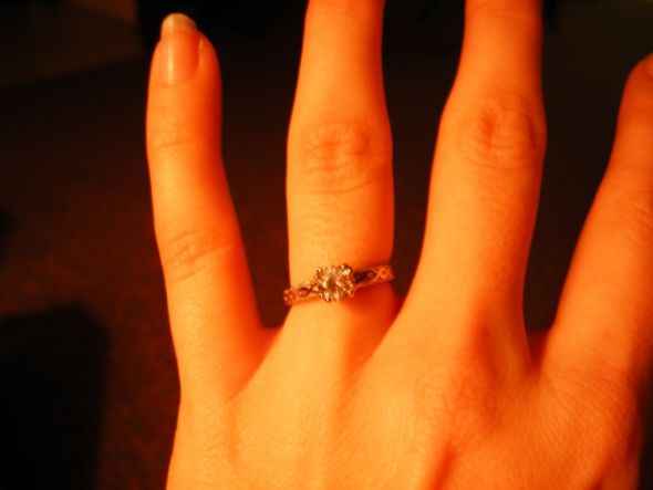 White sapphire engagement ring....? :  wedding DSCF3125