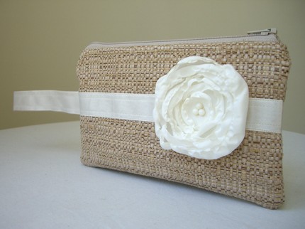 Which Bridesmaid gift would you prefer? :  wedding poll bridesmaid gift clutch purse White Flower Bag