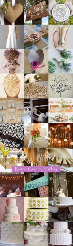 Here is my wedding inspiration board for our rustic country folksy wedding 
