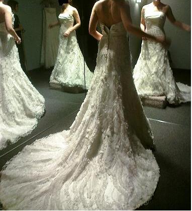 This is so out of character for me... :  wedding strapless allure Dresspic1