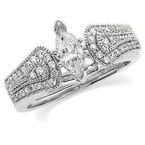 Help me pick my ring! :  wedding marquise wedding band ring settings Elizabethcollections Store 2104 18864909