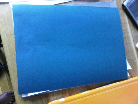Teal and Gold programs books in progress :  wedding bookbinding bookcloth teal gold diy Bookcloth Cut To Size
