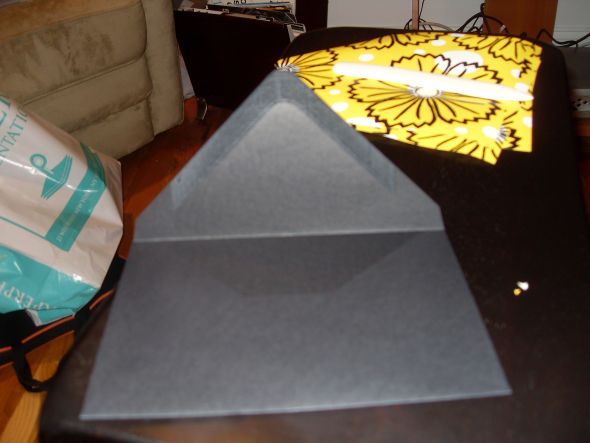 My First DIY Project - Envelope Liners! :  wedding diy std paper Plain Black Envelope To Start