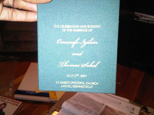 Teal and Gold programs books in progress :  wedding bookbinding bookcloth teal gold diy Program Ready To Be Stamped
