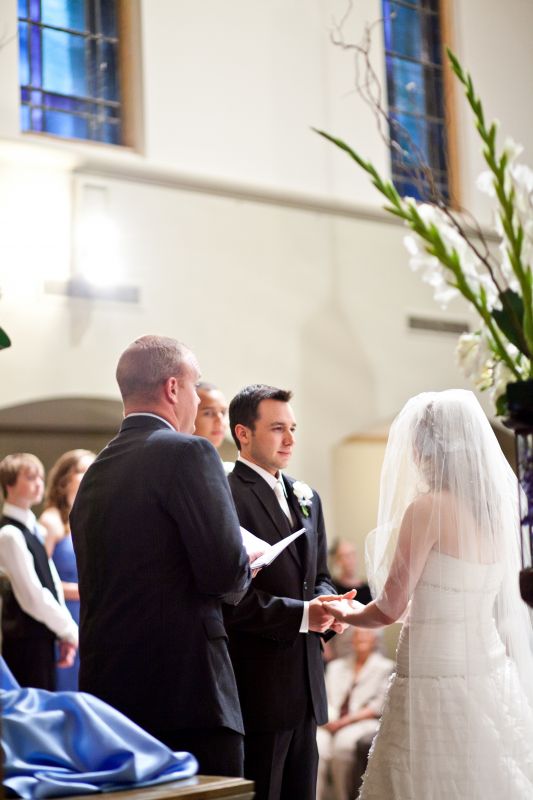 Ceremony pro pics! :D :  wedding ceremony cornflower blue hydrangea delphinium 0037 Favorites