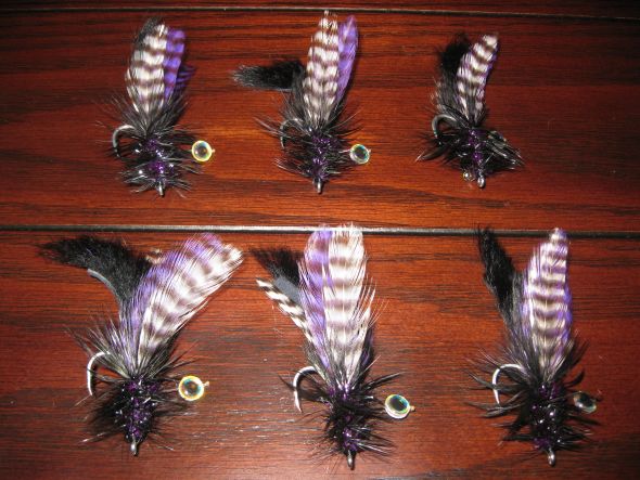 Fish Fly Bouts wedding boutonnieres purple fish fly black white silver diy 