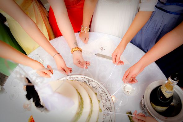 Cake Pulls :  wedding cake pull charms cake bridesmaid Cake Pulls