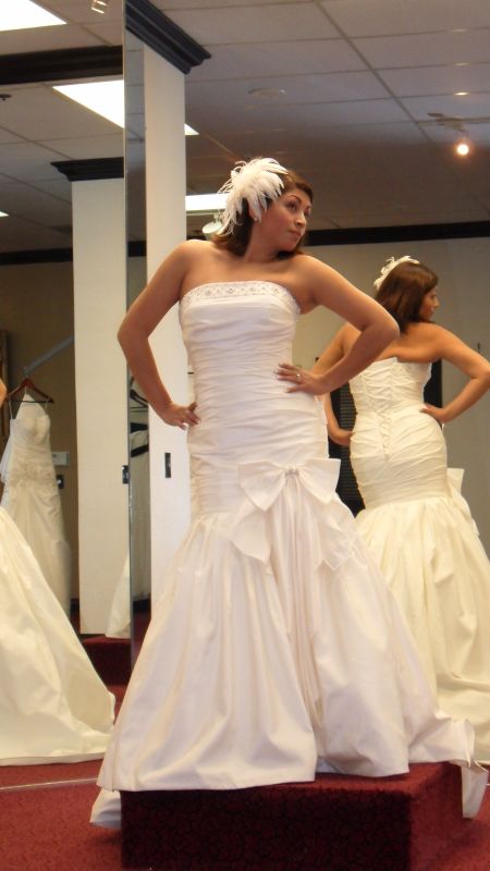 Please give me your honest opinion...im begging :  wedding dress athena pallace mermaid Feb10 035