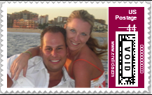 Did you get cute stamps for your wedding invites? :  wedding stamps invitations 88
