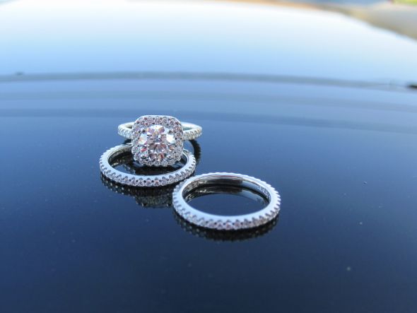 Rings are finished, my bling enclosed :) :  wedding ring wedding ring set micro pave IMG 0459