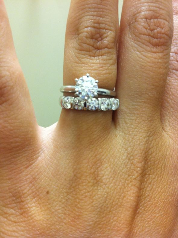 Post your ring sets (Ering with Band) :  wedding Ringfinger