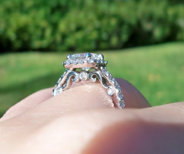 Show me your halos...from the side!! : wedding halo setting side profile Side