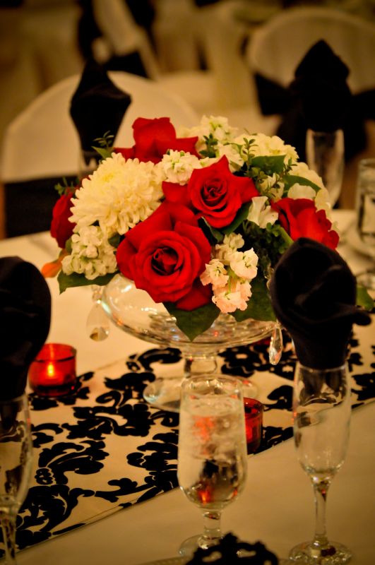 Cost of Your Floral Centerpieces wedding Table Set Up 2