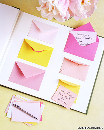 Guest book ideas wedding Envelopes But I won a really nice guestbook at 