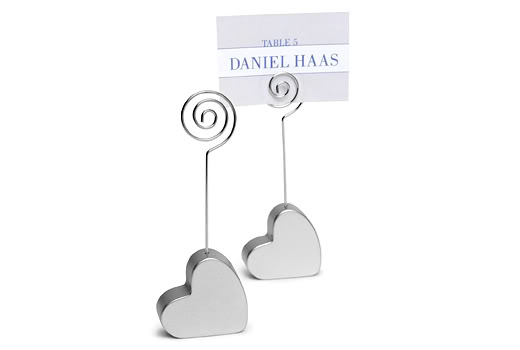 Heart Place Card Holders WEDDING PARTY FAVORS wedding heart place card