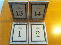 TABLE NUMBERS FOR SALE! :  wedding table numbers black silver ivory elegant Selling Table Numbers
