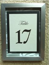 TABLE NUMBERS FOR SALE! :  wedding table numbers black silver ivory elegant Table 17