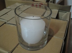 FS: candle holders/glassware :  wedding glass candle votive vase teal black blue brown navy gold green orange pink purple red white ivory yellow silver bouquet diy reception FS   4in Cylinder Vase  Candle